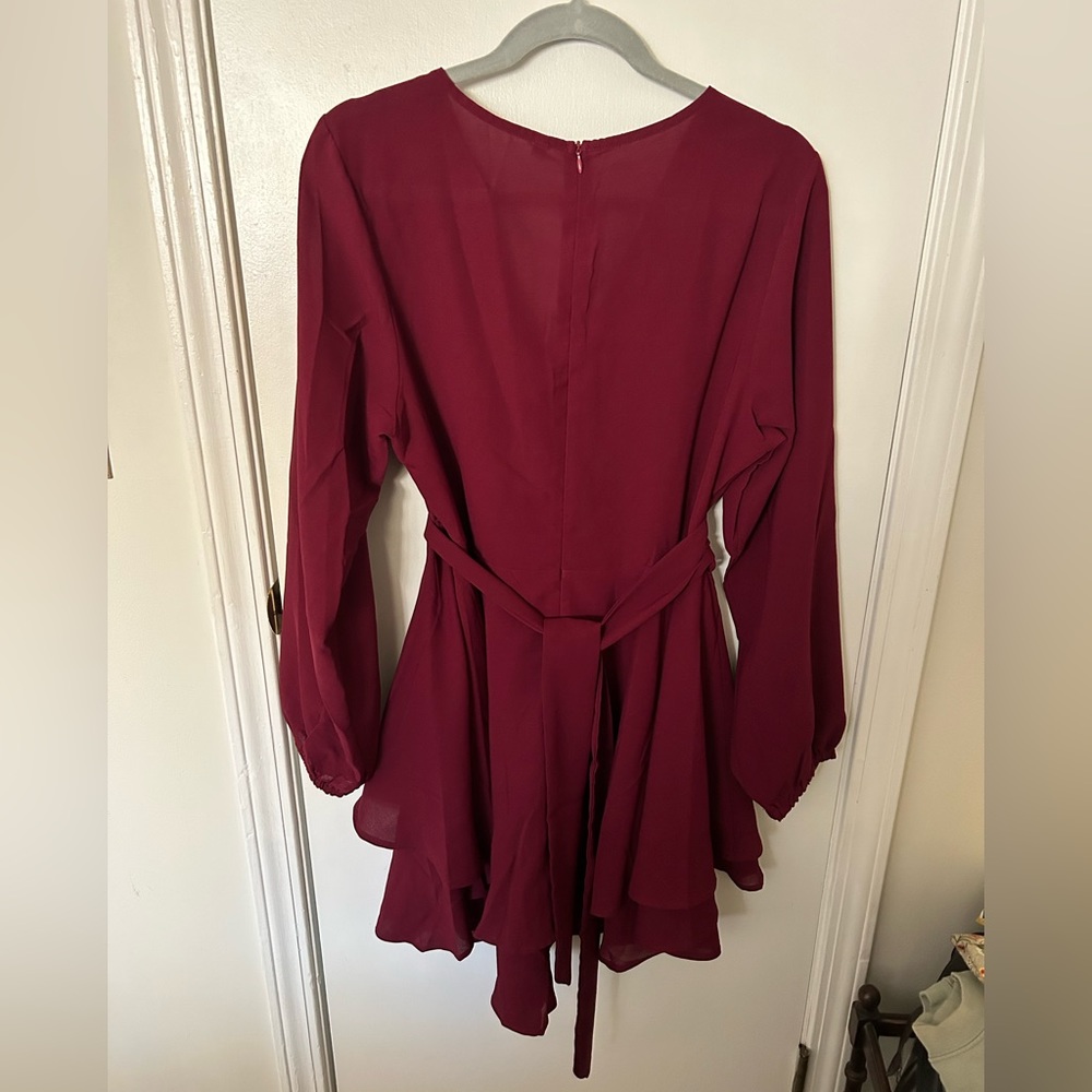 SEXY MAROON DRESS| Size Large |